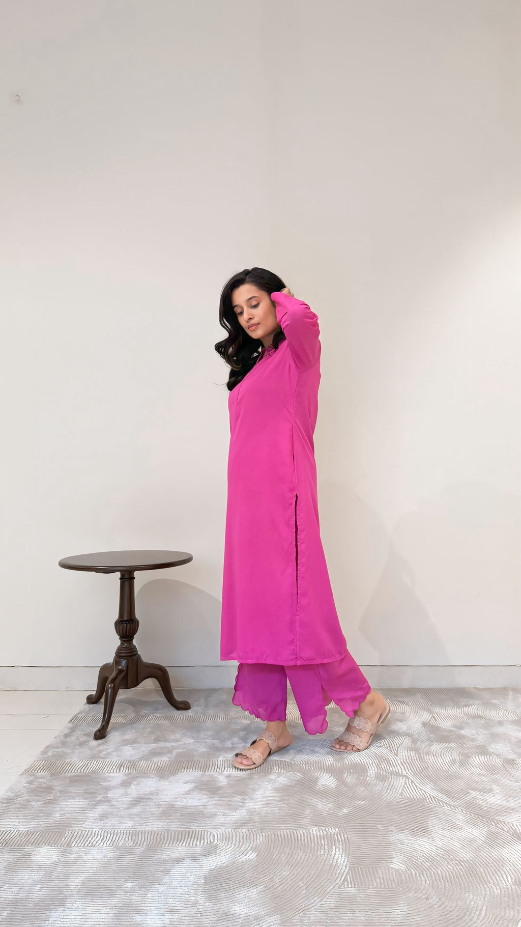 Wild Flower Crepe Kurta