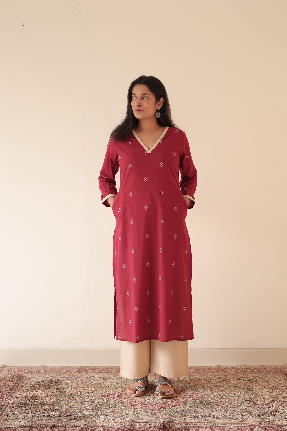Avantika Handloom Cotton A-LINE Co-ord (set of 2)