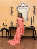 Aarambh Pink Jamdani Unstitched Fabric Set
