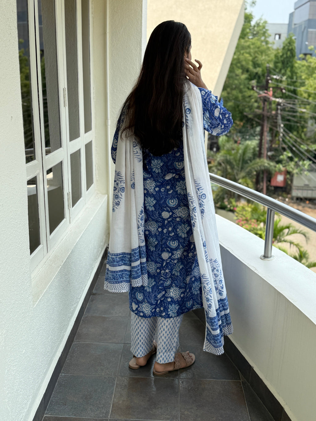 Sehra Block printed Cotton Kurta Set