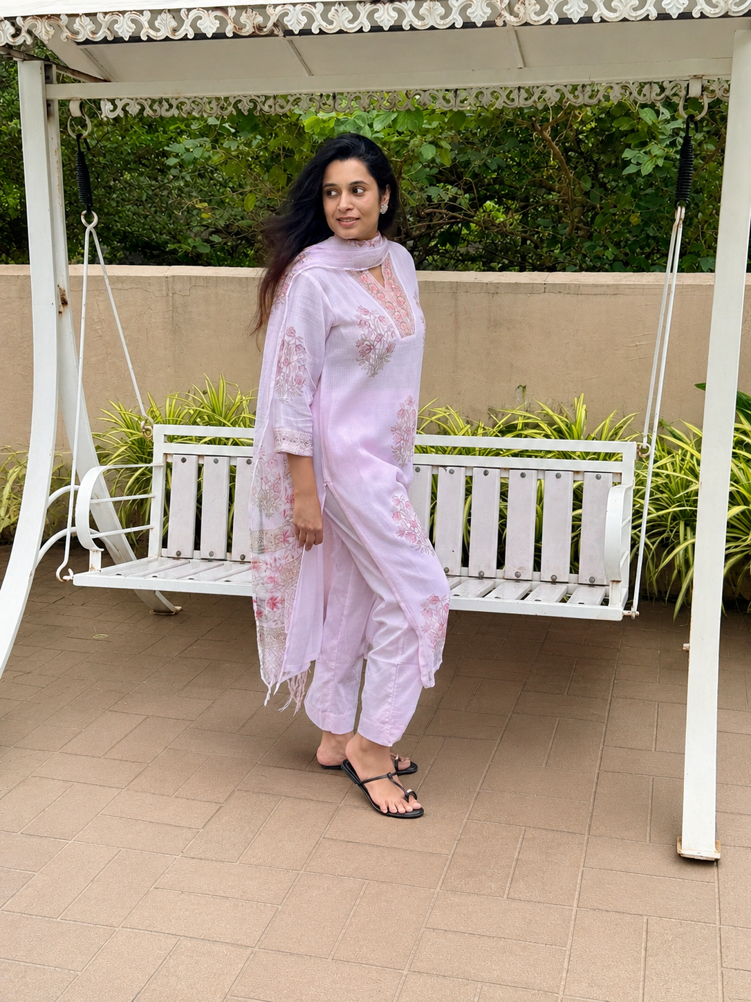 Saumya Kota Doria Dupatta Suit Set | KanthaIndia