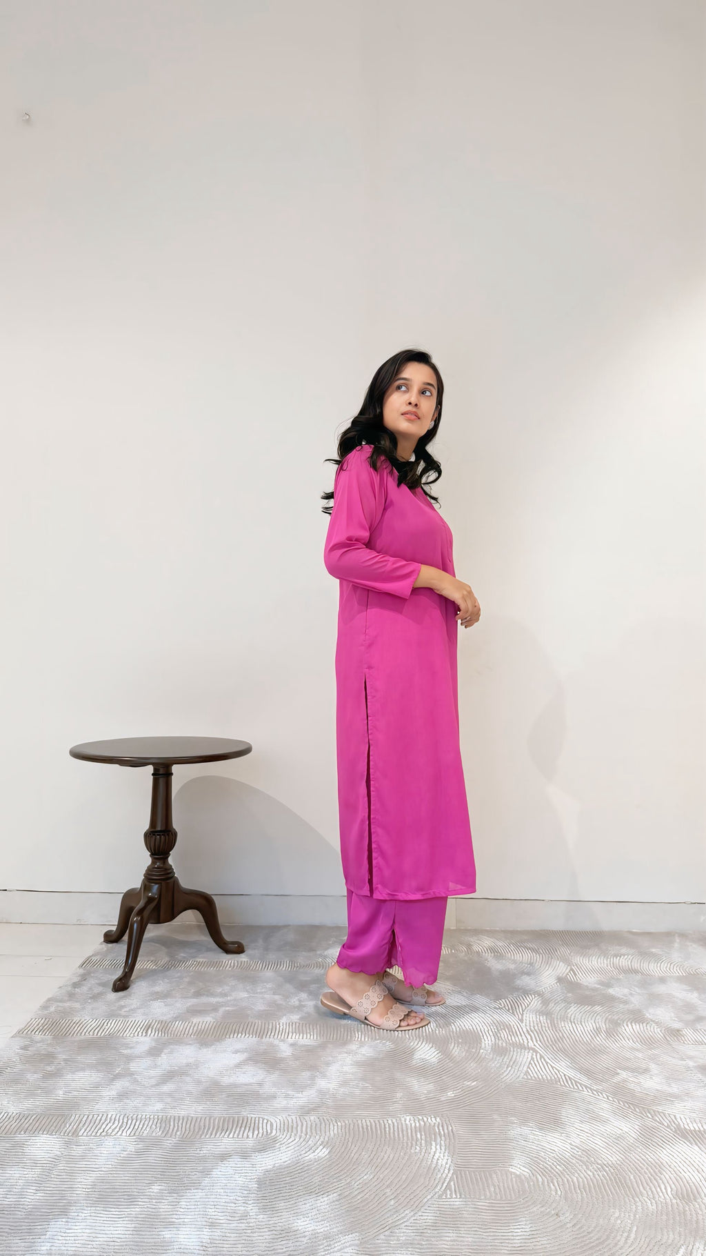 Wild Flower Crepe Kurta