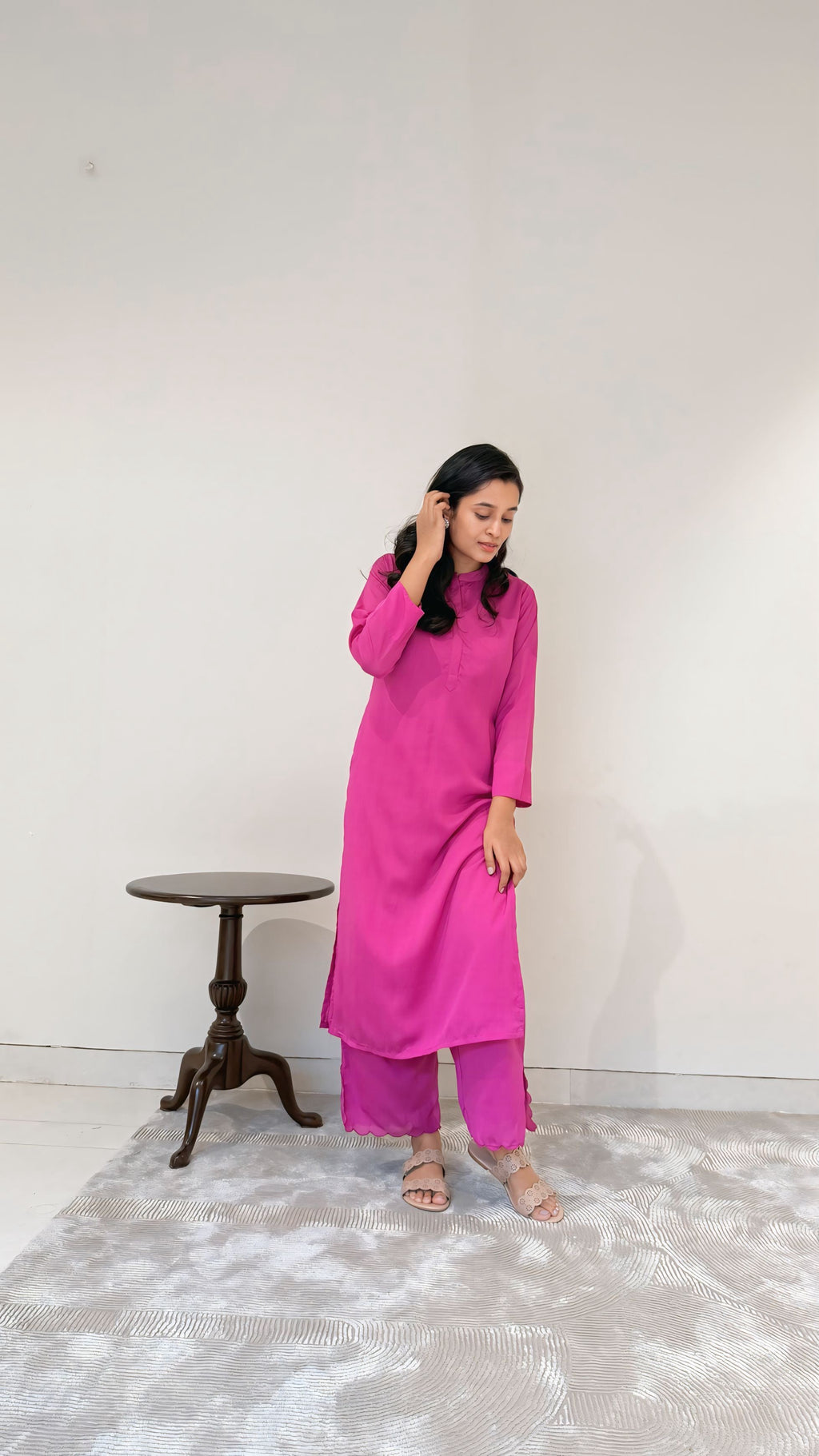 Wild Flower Crepe Kurta