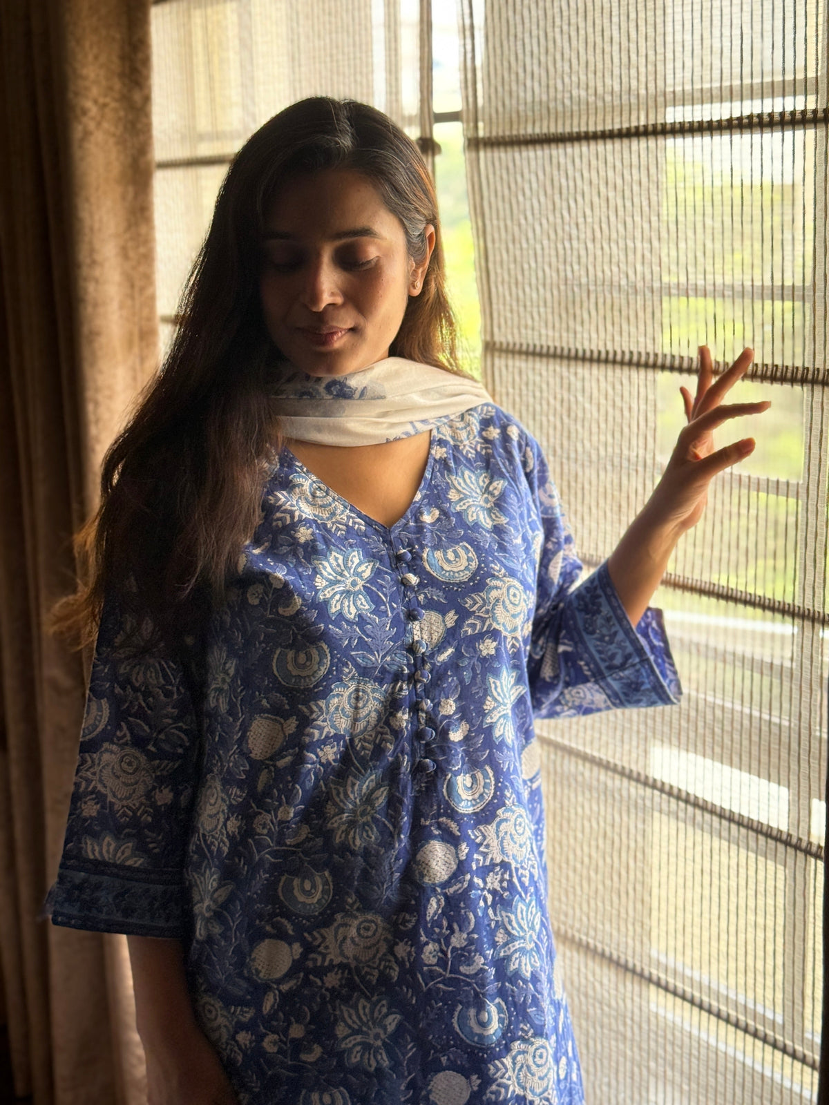 Sehra Block printed Cotton Kurta Set