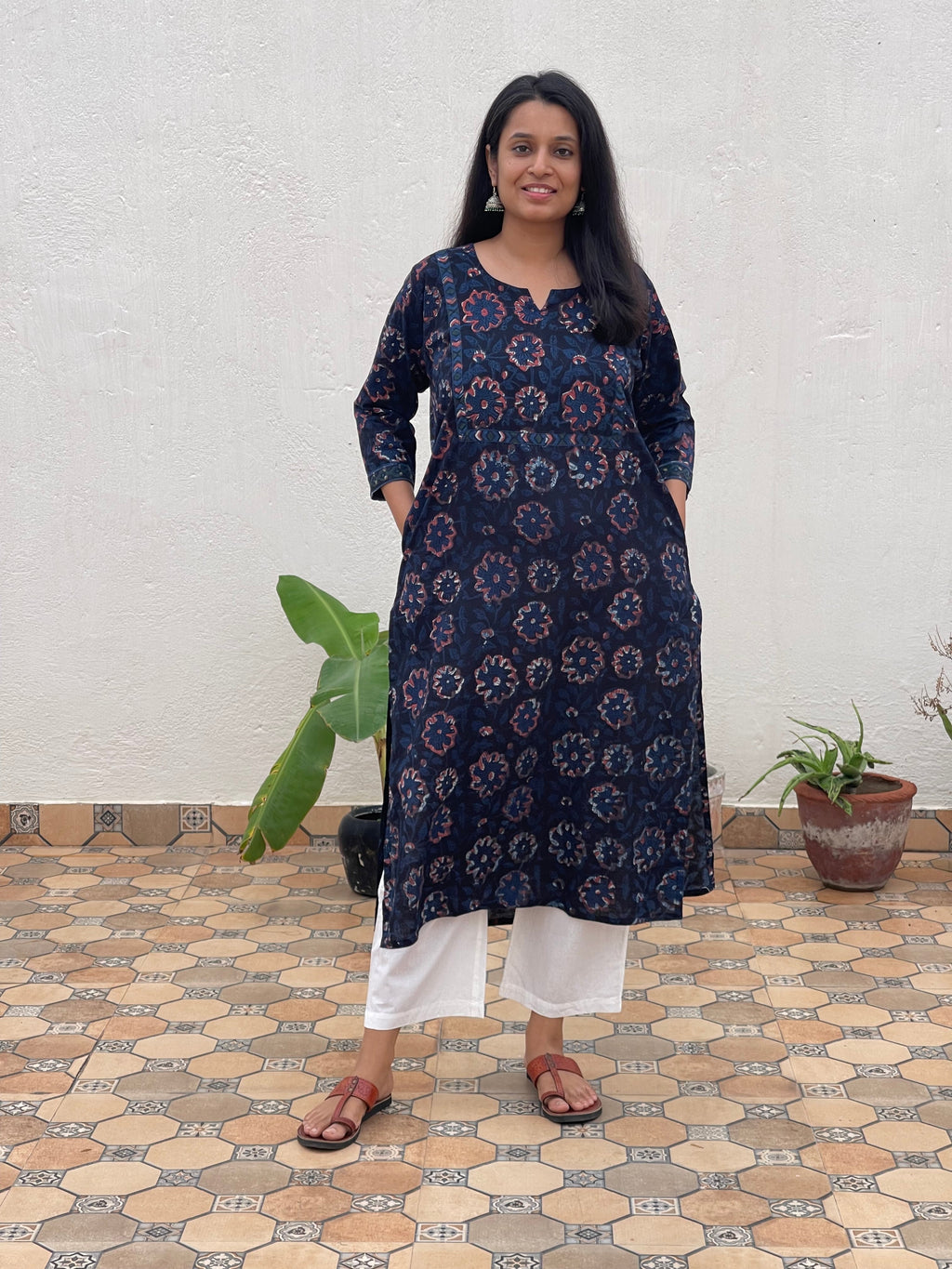 Cotton Akola Handblock Kurta