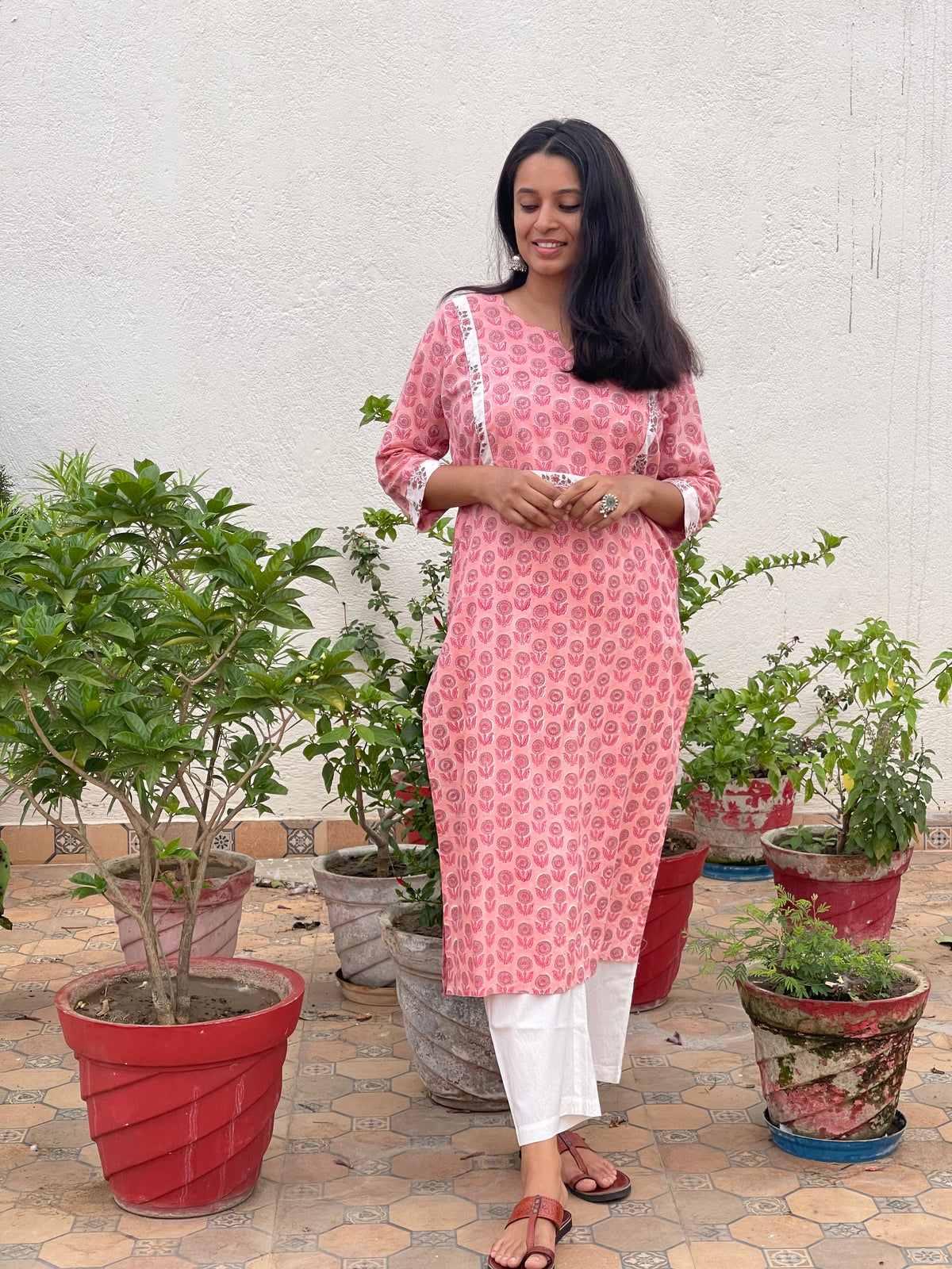 Hand Block Printed Pure Cotton Kurta | Plus Size XXL & 3XL | Jaipur Craft