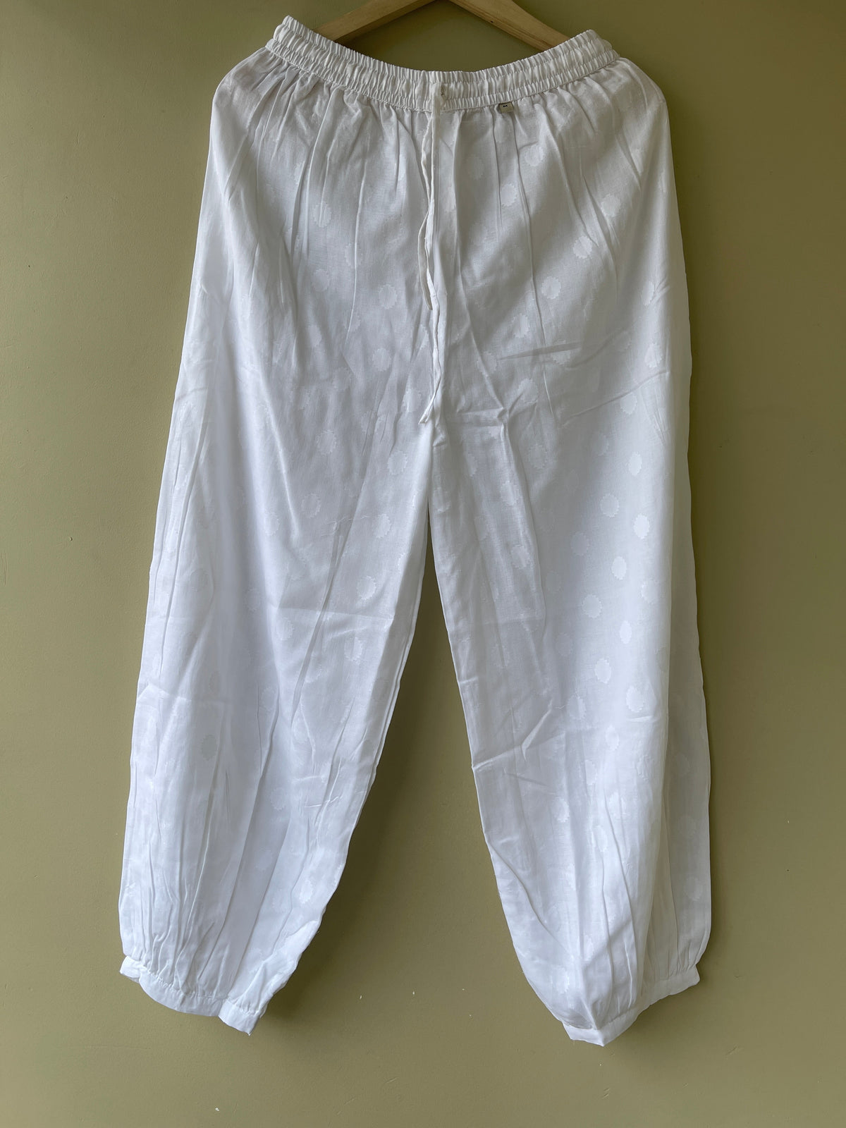 White Afghani Trouser