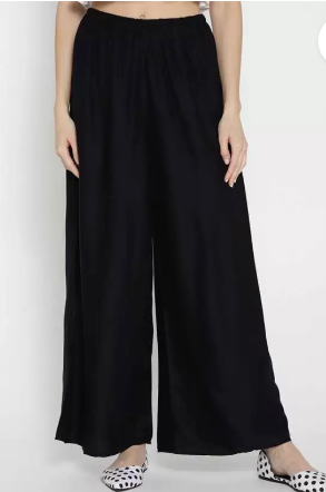 Solid Black Palazzo Pant