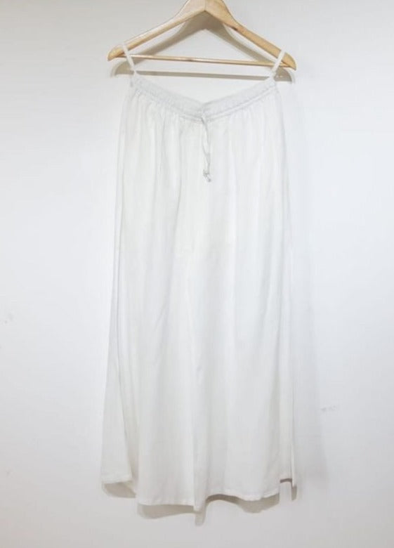Solid White Palazzo Pant